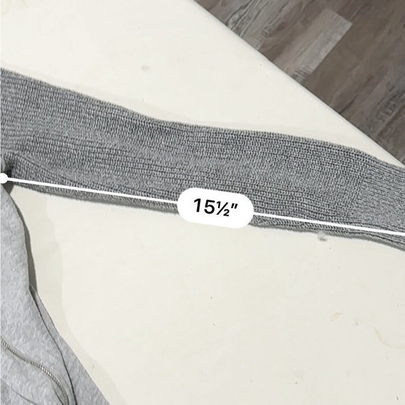 Chico's Zenergy Dina fabric mixed Jacket Side Zip Gray Sweater size 0 small - Picture 8 of 14